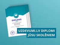 Diploms Jūsu aktīvākajiem skolēniem