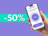 Tikai septembrī - 50% atlaide PROF pirmajam mēnesim!