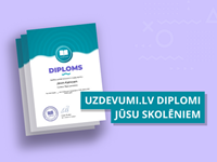 Diploms Jūsu aktīvākajiem skolēniem